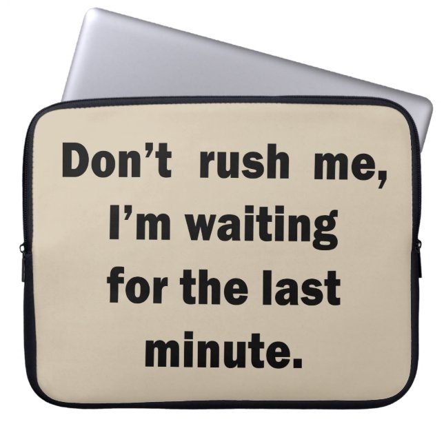 Grappige sarcastische gezegden bekende citaten laptop sleeve (Voorkant)