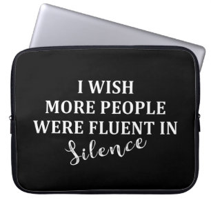 Grappige sarcastische gezegden bekende citaten laptop sleeve