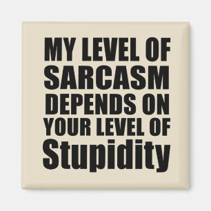 Grappige sarcastische gezegden bekende citaten magneet