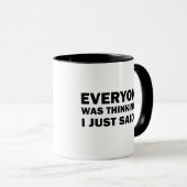 Grappige sarcastische gezegden bekende citaten mok (Voorkant rechts)