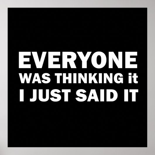 Grappige sarcastische gezegden bekende citaten poster (Voorkant)