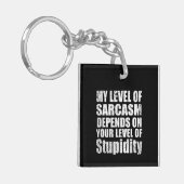 Grappige sarcastische gezegden bekende citaten sleutelhanger (Voorkant Links)