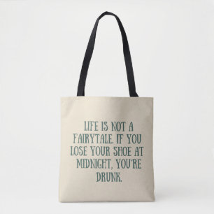 Grappige sarcastische gezegden bekende citaten tote bag