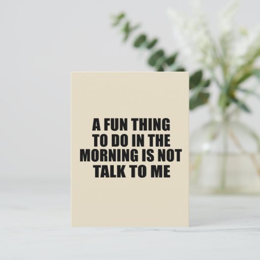 Grappige sarcastische gezegden introvert quotes briefkaart (Staand voorkant)