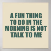 Grappige sarcastische gezegden introvert quotes poster (Voorkant)