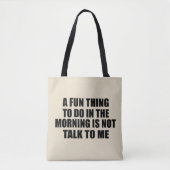 Grappige sarcastische gezegden introvert quotes tote bag (Voorkant)
