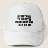 Grappige sarcastische gezegden introvert quotes trucker pet (Voorkant)
