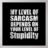 grappige sarcastische gezegden poster (Voorkant)