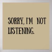 grappige sarcastische gezegden poster (Voorkant)