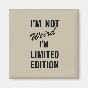 Grappige sarcastische gezegden zwart lettertype magneet