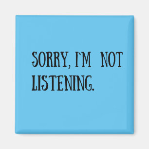 Grappige sarcastische gezegden zwart lettertype magneet