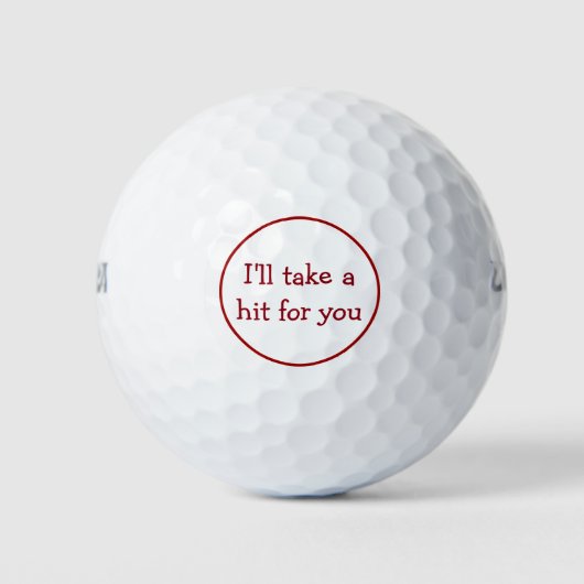 Grappige sarcastische golfballen (Voorkant)