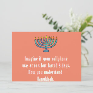 Grappige sarcastische Hanukkah Chanukah mobiele te Kaart