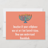 Grappige Sarcastische Hanukkah Chanukah Telefoon Q Kaart (Voorkant)