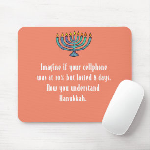 Grappige sarcastische Hanukkah Chanukah-telefoonqu Muismat