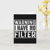 Grappige Sarcastische Heb Filter Offensieve Citate Kaart (Gele Bloem)