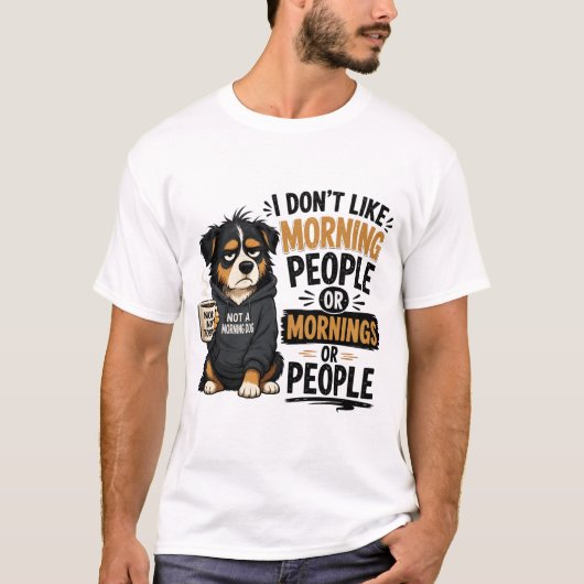 Grappige Sarcastische Hond T-shirt (Voorkant)