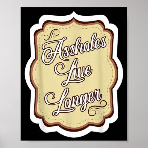 Grappige Sarcastische Humor Sarcasme Citaat Gaten  Poster
