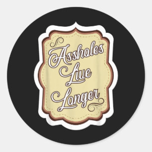 Grappige Sarcastische Humor Sarcasme Citaat Gaten  Ronde Sticker