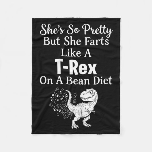 Grappige Sarcastische Humor Saurus Citaat Fleece Deken (Voorkant)