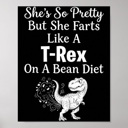 Grappige Sarcastische Humor Saurus Citaat Poster (Voorkant)