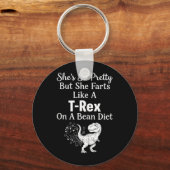 Grappige Sarcastische Humor Saurus Citaat Sleutelhanger (Voorkant)