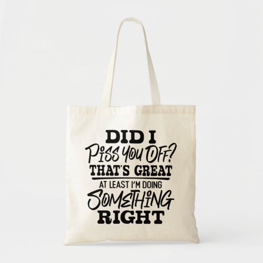 Grappige sarcastische Humor Tote Bag (Voorkant)