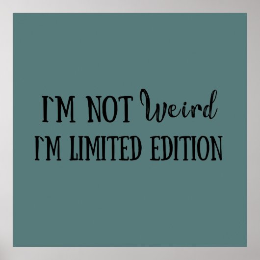 Grappige sarcastische introverte citaten poster (Voorkant)