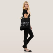 Grappige sarcastische introverte citaten tote bag (Op model)