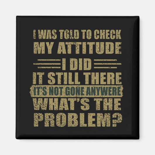 grappige sarcastische introverte gezegden magneet (Voorkant)