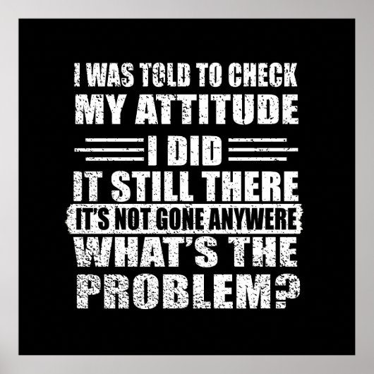 grappige sarcastische introverte gezegden poster (Voorkant)