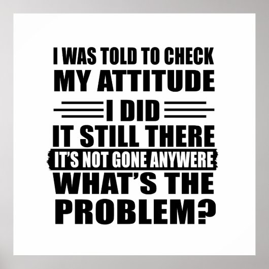 grappige sarcastische introverte gezegden poster (Voorkant)