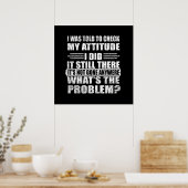 grappige sarcastische introverte uitspraken poster (Keuken)