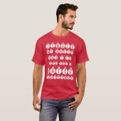 Grappige sarcastische jingle mijn ballen wit kerst t-shirt (Voorkant volledig)