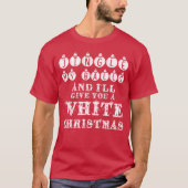 Grappige sarcastische jingle mijn ballen wit kerst t-shirt (Voorkant)
