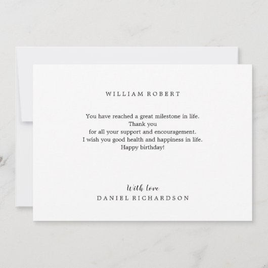 Grappige sarcastische Kaart voor papa (Achterkant)