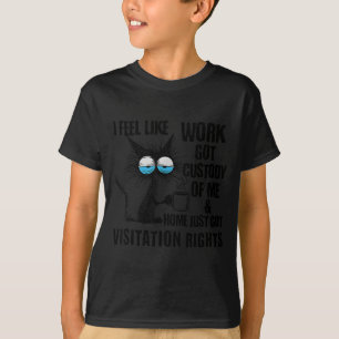 Grappige Sarcastische Kat Ik Voel Me Als Of Werk D T-shirt