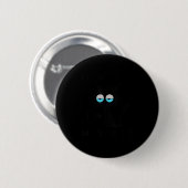 Grappige sarcastische kat meme ik ben hier ik ben ronde button 5,7 cm (Voorkant /achterkant)