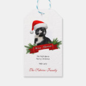 Grappige Sarcastische Kat Santas Pet Kerstcadeau T Cadeaulabel (Achterkant)