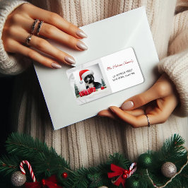 Grappige Sarcastische Kat Santas Pet Kersttoespraa Etiket