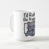 Grappige Sarcastische Kattenliefhebber Koffiemok (Voorkant links)