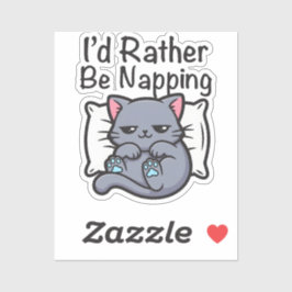 Grappige Sarcastische Kattenliefhebber Sticker