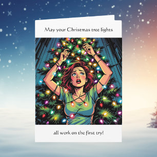 Grappige sarcastische kerst humor kaart