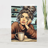 Grappige sarcastische koffie Humor | Vriendschap Kaart (Voorkant)