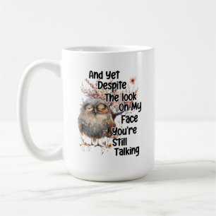 Grappige sarcastische koffiekop koffiemok