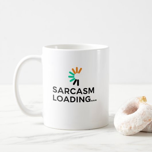 Grappige Sarcastische Laadcitat Minimaal Koffiemok (Met donut)