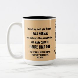 Grappige sarcastische Lamas citaten Tweekleurige Koffiemok