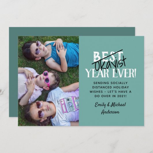 Grappige Sarcastische Moderne Feestdagen Sjabloon  (Voorkant / Achterkant)