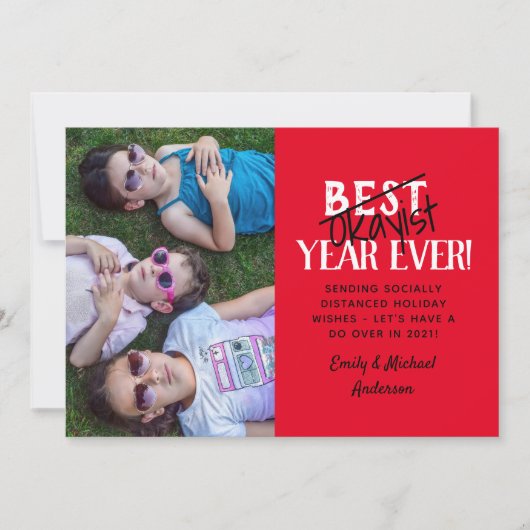 Grappige Sarcastische Moderne Feestdagen Sjabloon  (Voorkant)