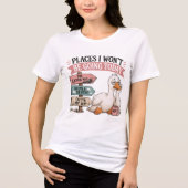 Grappige Sarcastische Moeë Gans Tri-Blend Shirt (Voorkant)